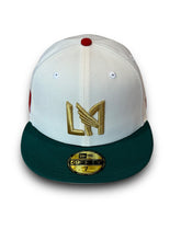 Load image into Gallery viewer, 59Fifty MLS Los Angeles FC 2-Tone Chrome White/Green - Grey UV by @tiempo_prestado
