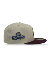 Load image into Gallery viewer, 59Fifty Charros de Jalisco Liga Mexicana 2-Tone Stone/Maroon - Grey UV
