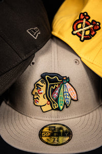 59Fifty NHL Chicago Blackhawks “Tomahawk” [Camel] - Grey UV