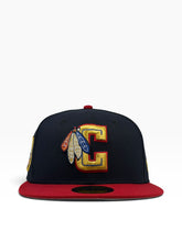Load image into Gallery viewer, [CAPTAIN 2.0] 59Fifty NHL Chicago Blackhawks 2-Tone Navy/Scarlet - Grey UV
