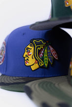 Load image into Gallery viewer, 59Fifty NHL Chicago Blackhawks 1991 All-Star Game 2-Tone Indigo/Woodland Camo - Grey UV
