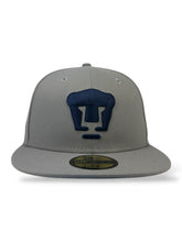 Load image into Gallery viewer, 59Fifty Liga MX Club de Futbol Pumas UNAM Gray/Gray - Gray UV
