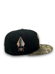 [EL RANCHERO] 59Fifty MiLB Sugar Land Space Cowboys  2-Tone Black/Real Tree Edge - Green UV by @SLG.FITTEDZ