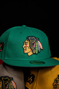 59Fifty NHL Chicago Blackhawks “Tomahawk” [Kelly Green] - Grey UV