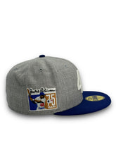 Load image into Gallery viewer, 59Fifty Brooklyn Dodgers #42 &quot;ROTY&quot; Jackie Robinson Award 2-Tone Heather Grey/Royal - Grey UV
