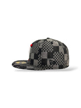 Load image into Gallery viewer, 59Fifty Toros de Tijuana Liga Mexicana de Beisbol Patterned Denim - Grey UV
