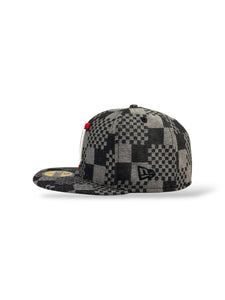 59Fifty Toros de Tijuana Liga Mexicana de Beisbol Patterned Denim - Grey UV