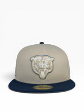 Load image into Gallery viewer, *PRE-ORDER ARRIVES LATE SEPTEMBER 2026* [ICEMAN BEARS] 59Fifty Chicago Bears Stone/Navy - Sky Blue UV
