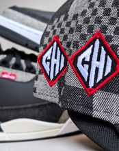 Load image into Gallery viewer, [Black Denim White Sox] 59Fifty Chicago White Sox Black/Gray - Gray UV
