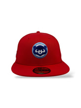 Load image into Gallery viewer, [FIRE/ICE] 59Fifty Chicago Cubs 1990 ASG Front Door Red - Sky Blue UV

