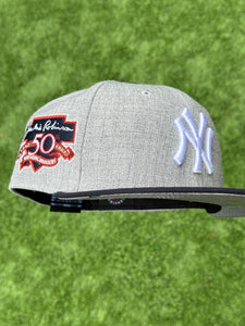 59Fifty New York Yankees 1996 A.L. "ROTY" Jackie Robinson Award 2-Tone Heather Grey/Navy - Grey UV