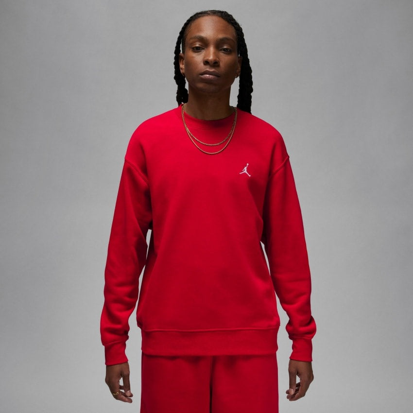 Men's Jordan Brooklyn Fleece Crewneck Sweatshirt - Red