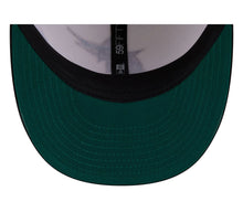 Load image into Gallery viewer, 59Fifty Florida Marlins New Era Chrome 2T Tonal Floral Pre Curved Fitted Hat - Green UV
