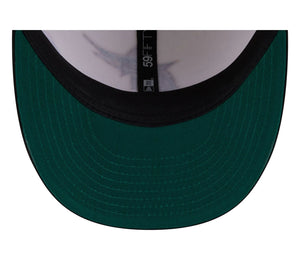 59Fifty Florida Marlins New Era Chrome 2T Tonal Floral Pre Curved Fitted Hat - Green UV