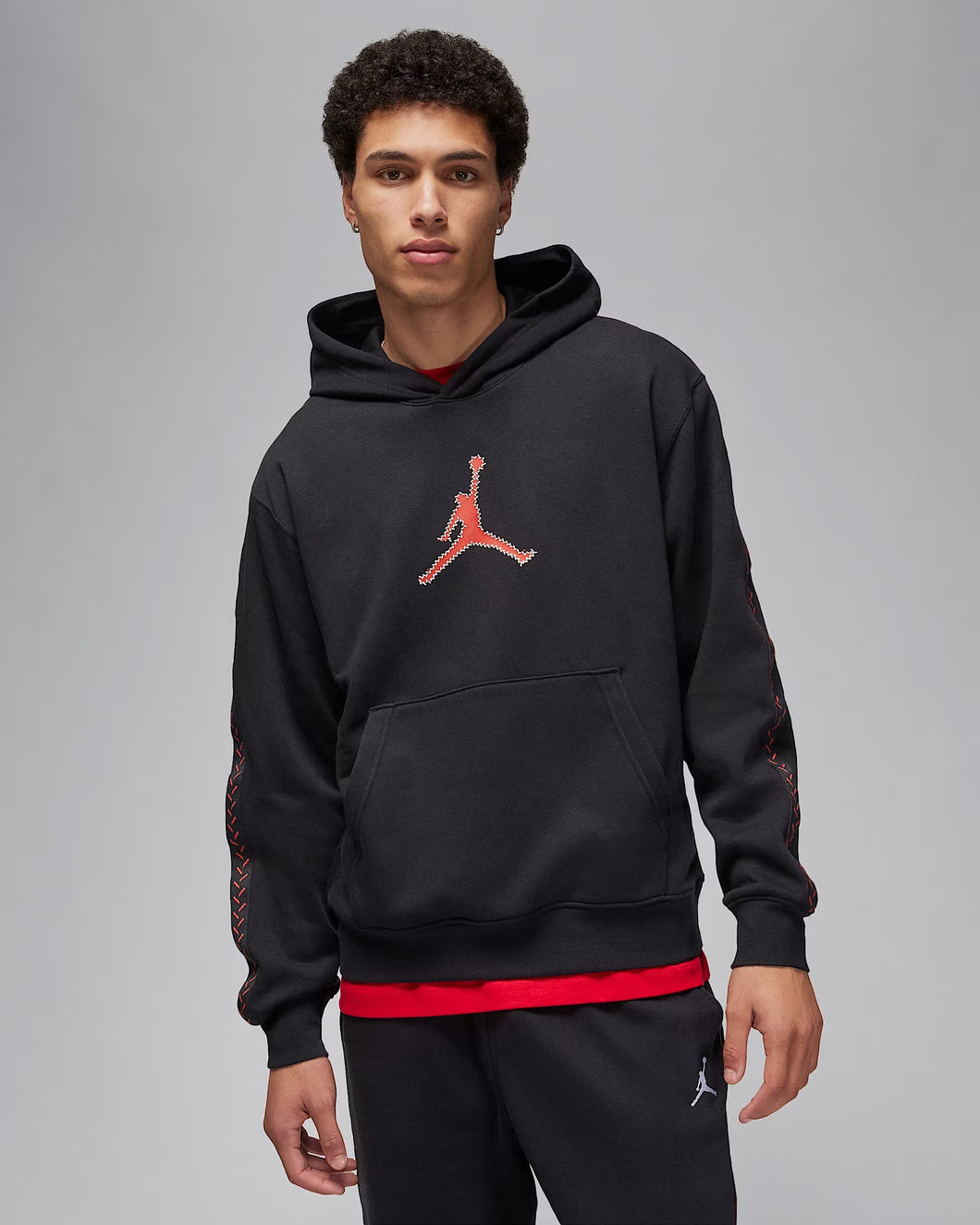 Jordan Flight MVP Men's Fleece Pullover Hoodie - Black