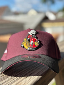 SENTROCK X BURDEENS [SFTF VOL. 2] 9FORTY 2-TONE BURGUNDY/BLACK - SARAPE UV