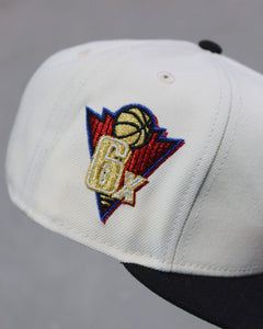 59Fifty NBA Chicago Bulls [3RD CHIP] 6x Champions 2T - Chrome/Black - Green UV