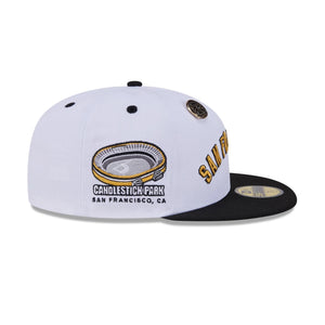 59Fifty Day San Francisco Giants 70th Anniversary 2-Tone White/Black - Gray UV