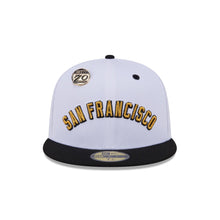 Load image into Gallery viewer, 59Fifty Day San Francisco Giants 70th Anniversary 2-Tone White/Black - Gray UV
