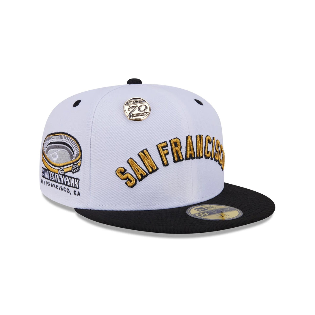 59Fifty Day San Francisco Giants 70th Anniversary 2-Tone White/Black - Gray UV