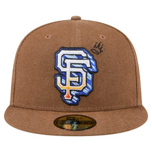 Load image into Gallery viewer, 59Fifty San Francisco Giants New Era Logo Scribble Fitted Hat - Gray UV
