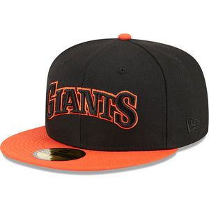 59Fifty San Francisco Giants Retro Jersey Script Black/Orange - Green UV