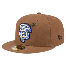 Load image into Gallery viewer, 59Fifty San Francisco Giants New Era Logo Scribble Fitted Hat - Gray UV
