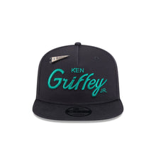 Load image into Gallery viewer, 9Fifty A-Frame Snapback Seattle Mariners Ken Griffey Jr. Navy - Green UV

