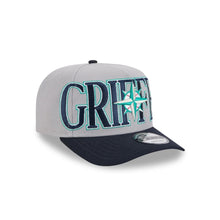 Load image into Gallery viewer, 9Fifty A-Frame Snapback Seattle Mariners Ken Griffey Jr. Gray/Navy - Green UV
