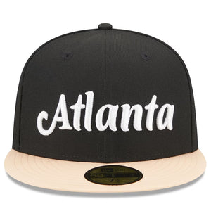 59Fifty Atlanta Hawks 2022 City Edition Black/Peach - Grey UV