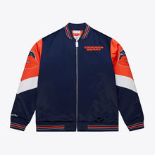 Load image into Gallery viewer, Mitchell &amp; Ness Men's Vintage Chicago Bears Throw it Back Heavyweight Satin Jacket - Navy
