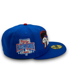 Load image into Gallery viewer, 59Fifty Philadelphia Phillies Script 1996 All-Star Game Blue - Grey UV
