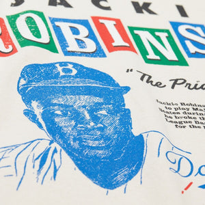 Men's Jackie Robinson Cream Brooklyn Dodgers Cooperstown Collection T-Shirt