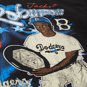 Men's Jackie Robinson Black Brooklyn Dodgers Cooperstown Collection Batter's Eye T-Shirt
