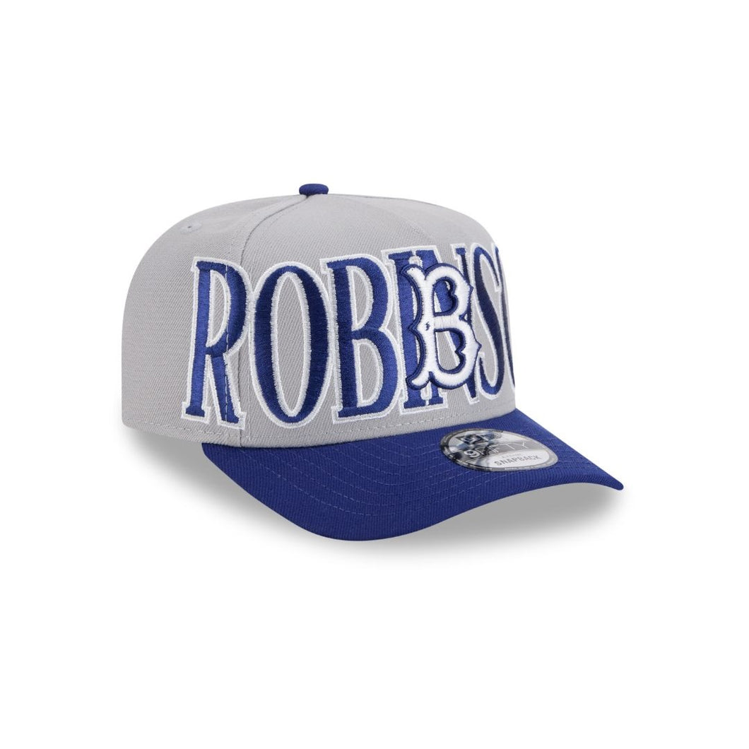 9Fifty A-Frame Snapback Brooklyn Dodgers Jackie Robinson Gray/Royal - Green UV