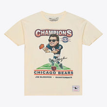 Load image into Gallery viewer, Men's Mitchell &amp; Ness Chicago Bears Jim McMahon Super Bowl XX Champions Caricature

