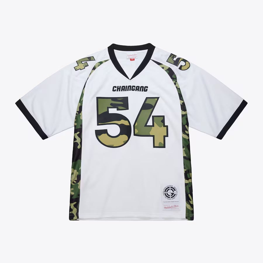 Men's Mitchell & Ness John Cena White/Camo WWE Chain Gang Legacy Jersey