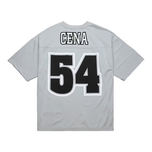 Men's Mitchell & Ness WWE John Cena Chain Gang Legacy Jersey - Silver