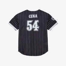Load image into Gallery viewer, Men&#39;s Mitchell &amp; Ness John Cena Black WWE Chain Gang Final Seconds Baseball Jersey
