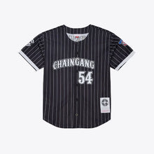 Load image into Gallery viewer, Men&#39;s Mitchell &amp; Ness John Cena Black WWE Chain Gang Final Seconds Baseball Jersey
