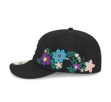 Load image into Gallery viewer, 59Fifty Los Angeles Dodgers New Era Black Tonal Floral Pre Curved Fitted Hat - Green UV
