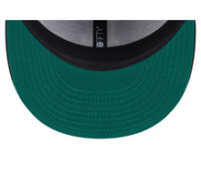 Load image into Gallery viewer, 59Fifty Los Angeles Dodgers New Era Black Tonal Floral Pre Curved Fitted Hat - Green UV
