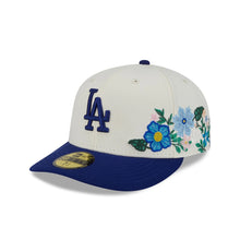 Load image into Gallery viewer, 59Fifty Los Angeles Dodgers New Era Chrome 2T Tonal Floral Pre Curved Fitted Hat - Green UV
