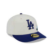 Load image into Gallery viewer, 59Fifty Los Angeles Dodgers New Era Chrome 2T Tonal Floral Pre Curved Fitted Hat - Green UV

