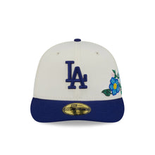 Load image into Gallery viewer, 59Fifty Los Angeles Dodgers New Era Chrome 2T Tonal Floral Pre Curved Fitted Hat - Green UV
