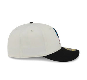 59Fifty Miami Marlins New Era Chrome 2T Tonal Floral Pre Curved Fitted Hat - Green UV