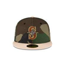 Load image into Gallery viewer, 59Fifty Seattle Mariners Woodland Camo 2001 All Star Game - Gray UV
