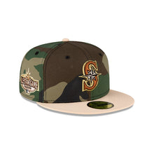 Load image into Gallery viewer, 59Fifty Seattle Mariners Woodland Camo 2001 All Star Game - Gray UV
