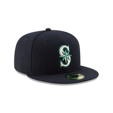 Load image into Gallery viewer, Seattle Mariners Authentic Collection 59Fifty Fitted On-Field - Black UV
