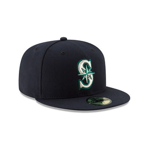 Seattle Mariners Authentic Collection 59Fifty Fitted On-Field - Black UV